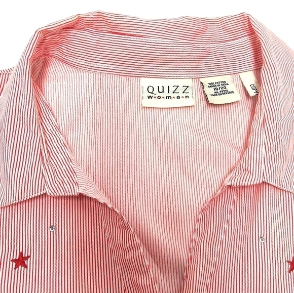 Quizz women's blouse, top red  Size:18/20. - Picture 3 of 4